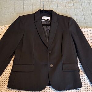 Calvin Klein Black Women's Double-Button Blazer